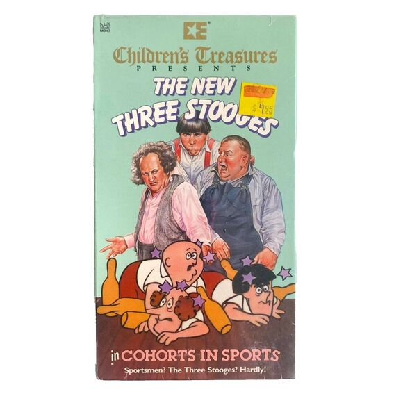 A&E Children's Treasures The New Three Stooges in Cohorts in Sports  Sealed VHS - Picture 1 of 3